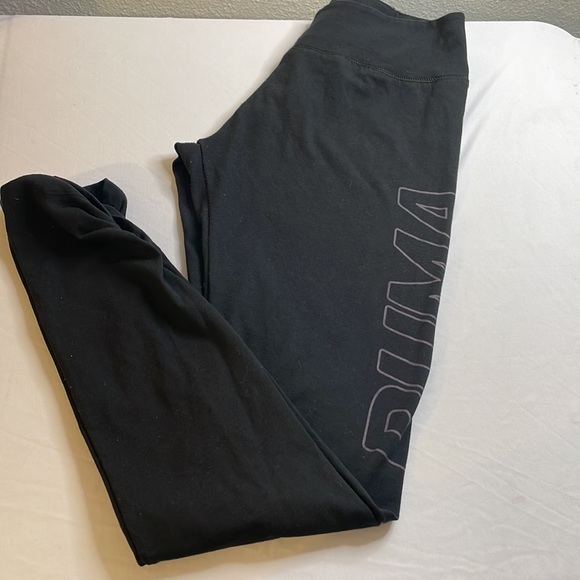 EUC black puma leggings size Large - Picture 3 of 5